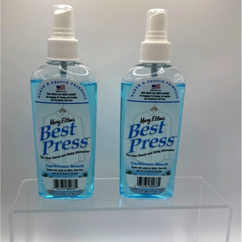 Mary Ellen’s Best Press Clear Starch Alternative Spray Caribbean Beach Lot of 2